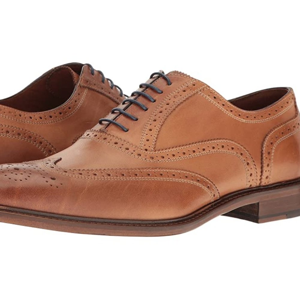 Massimo Matteo 6-Eye Wing Tip Men's Oxford Dress Shoe